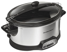 Load image into Gallery viewer, Hamilton Beach - Stay or Go 6-Quart Slow Cooker - Stainless