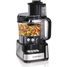 Load image into Gallery viewer, Hamilton Beach - Stack &amp; Snap 12 Cup Food Processor - Black