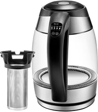 Load image into Gallery viewer, CHEFMAN - 1.8L Electric Kettle - Stainless Steel/Black